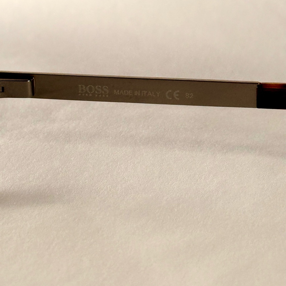 Hugo Boss Silver and Black Men's Glasses - Picture 7 of 11